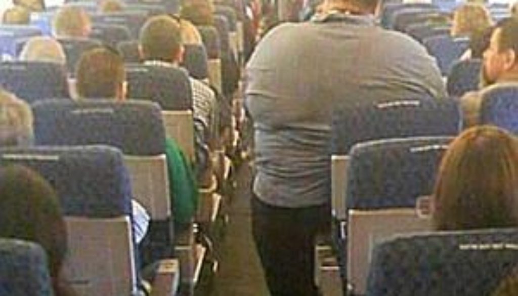 Fat Guy on Plane