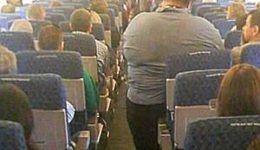 Fat Guy on Plane